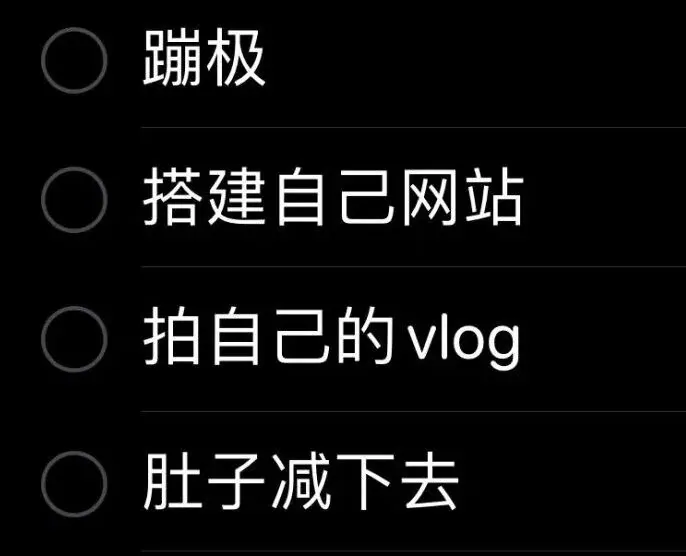 2021就立下的想法